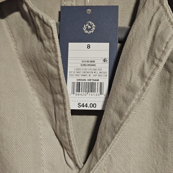 Universal Thread Ecru Utility Jumpsuit Size 8 - Picture 4 of 16